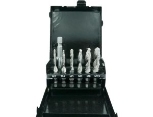 WIERTŁA GWINTUJĄCE ZESTAW M3-M10  7el. /SILVER