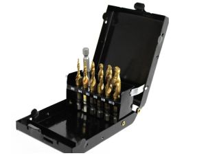 WIERTŁA GWINTUJĄCE ZESTAW M3-M10  7el. /SILVER