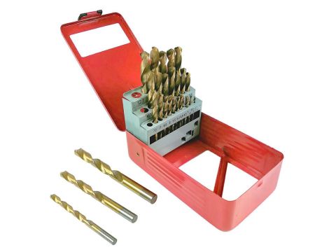 WIERTŁO METAL TYTAN KPL. 29szt. /SILVER 1,5-12,7mm