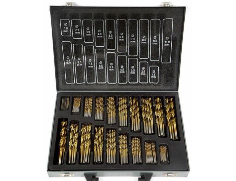 WIERTŁO METAL TYTAN KPL.170szt. /SILVER