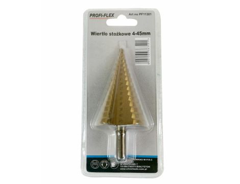 WIERTŁO STOPNIOWE  4-45mm