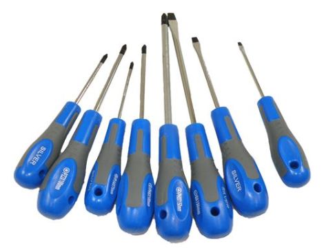 WKRĘTAKI   8szt./SILVER