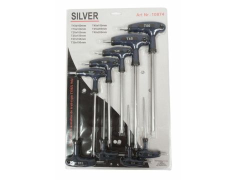 WKRĘTAKI  9szt. TYP T 10-50mm/SILVER...