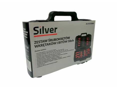 WKRĘTAKI PLUS BITY 58el../SILVER /WALIZKA - 2