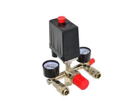 WYŁĄCZNIK CIŚNIENIOWY KOMPRESORA 230V 3 WEJŚCIA ZESTAW / PRESOSTAT - 2