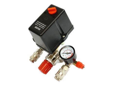 WYŁĄCZNIK CIŚNIENIOWY KOMPRESORA 380V 3 WEJŚCIA ZESTAW / PRESOSTAT... - 2