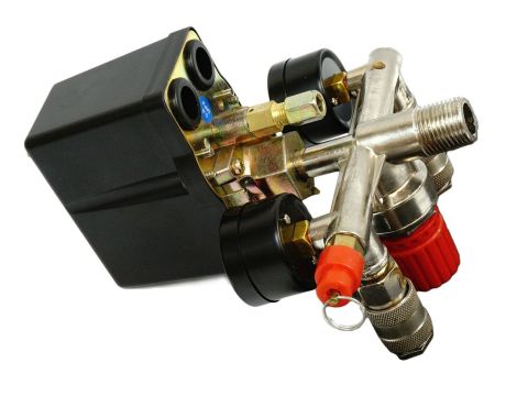 WYŁĄCZNIK CIŚNIENIOWY KOMPRESORA 380V 3 WEJŚCIA ZESTAW / PRESOSTAT... - 3