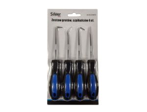 ZESTAW HAKÓW I GROTÓW 4szt /SILVER