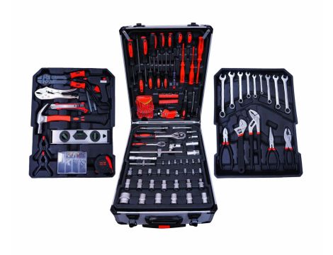 ZESTAW KLUCZY  187el./WALIZKA NA KÓŁKACH /SILVER