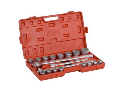 ZESTAW KLUCZY 21el. 3/4" 12KĄT/SILVER 19-50mm....