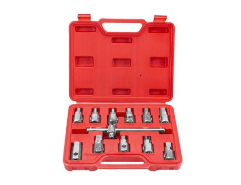 ZESTAW KLUCZY DO KORKÓW OLEJU 12szt. /SILVER