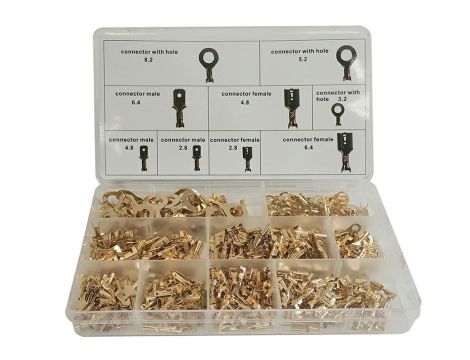 ZESTAW KONEKTORÓW SAMOCHODOWYCH 450szt. /SILVER