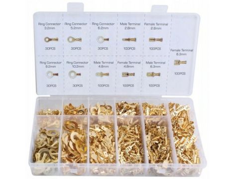 ZESTAW KONEKTORÓW SAMOCHODOWYCH 750szt. /SILVER