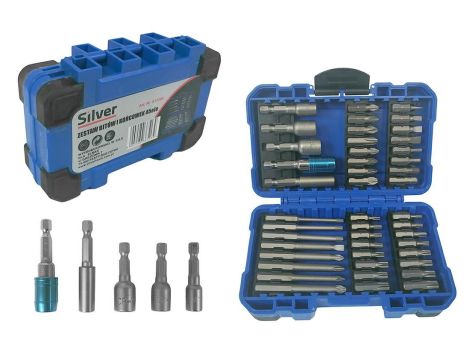 ZESTAW KOŃCÓWEK  45el./SILVER.....