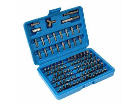 ZESTAW KOŃCÓWEK I BITÓW 100el./SILVER