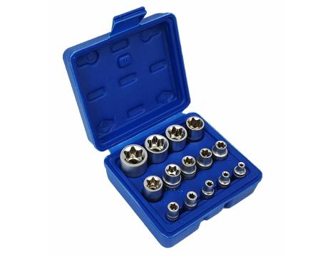 ZESTAW NASADEK TORX 14el./SILVER - 2