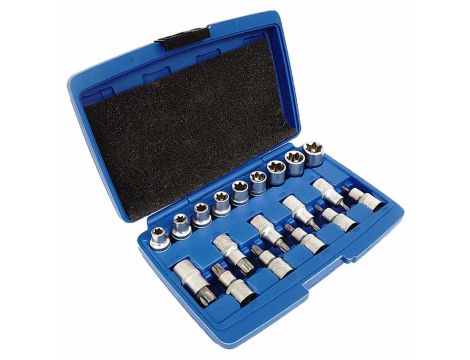 ZESTAW NASADEK TORX 19el./SILVER