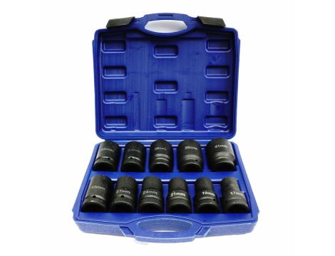 ZESTAW NASADEK UDAROWYCH 1" 11cz. 17-41mm /SILVER