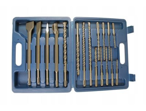 ZESTAW SDS DŁUT I WIERTEŁ 17ele./ SILVER - 3