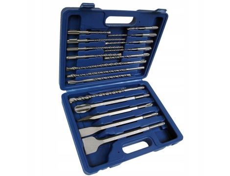 ZESTAW SDS DŁUT I WIERTEŁ 17ele./ SILVER - 4