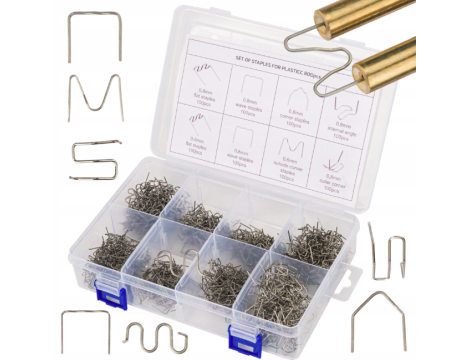 ZSZYWKI DO ZGRZEWAREK PLASTIKU 800szt. MIX SILVER