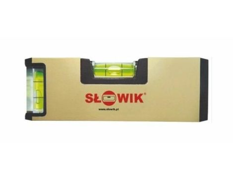 SŁOWIK POZIOMNICA ANODOWANA PK2  140mm MINI KIESZONKOWA