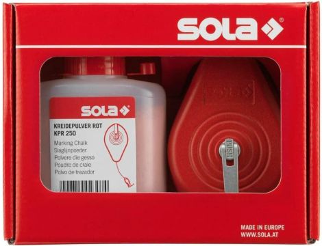 SOLA SZNUREK TRASERSKI 30m CLM SET R + KREDA CZERWONA