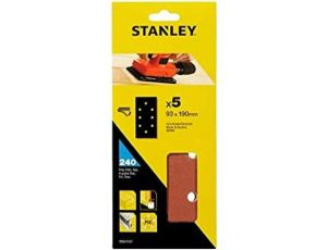 STA.PAPIER ŚCIERNY 93x190mm P120 /5szt. 8 OTWORÓW NA RZEP