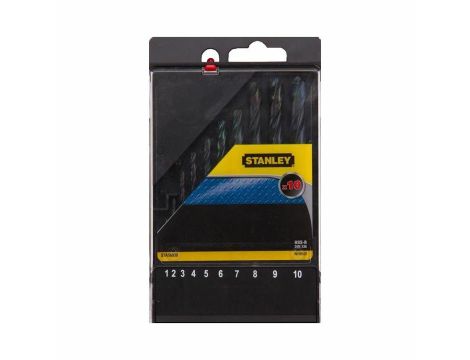 STA.WIERTŁA ZESTAW DO METALU 10szt. 1-10 mm