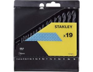 STA.WIERTŁA ZESTAW DO METALU 19szt. 1-10 mm