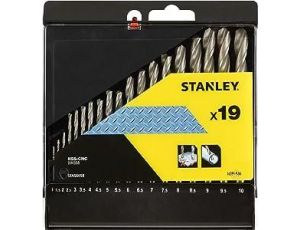 STA.WIERTŁA ZESTAW DO METALU 19szt. 1-10 mm