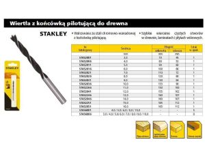 STA.WIERTŁO DREWNO   6*100mm