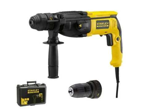 STANLEY MŁOTOWIERTARKA SDS+  800W SFMEH210K 2,4J WYMIENNY UCHWYT