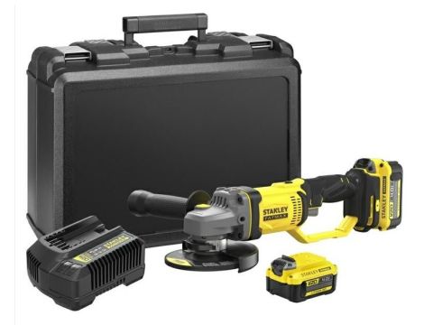 STANLEY SZLIFIERKA KĄTOWA V20 SFMCG400M2K 125mm 2x4,0Ah KUFER