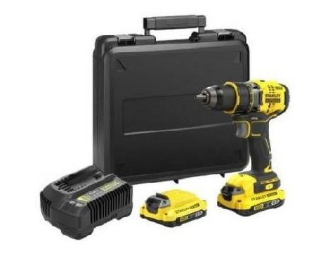 STANLEY WKRĘTARKA UDAROWA V20 SFMCD715C2K 2x1,5Ah BL KUFER