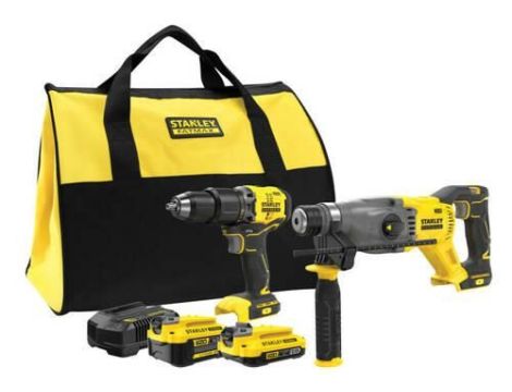 STANLEY ZESTAW V20 SFMCK216MDS (SFMCD715 + SFMCH900) 1x4,0Ah 1x2,0Ah