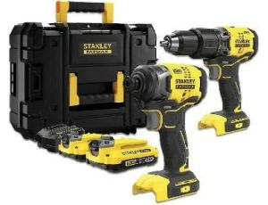 STANLEY ZESTAW V20 SFMCK461D2S (SFMCD715 + SFMCF810B) 2x2,0Ah TSTAK