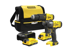 STANLEY ZESTAW V20 SFMCK465D2S (SFMCD711+SFMCF800) 2x2,0Ah