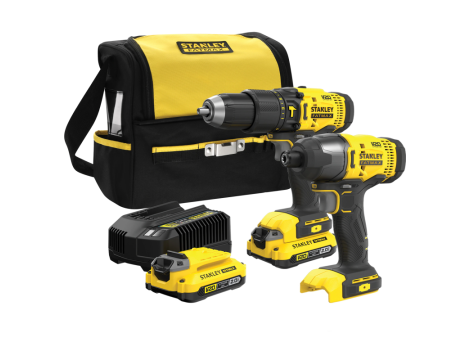 STANLEY ZESTAW V20 SFMCK465D2S (SFMCD711+SFMCF800) 2x2,0Ah