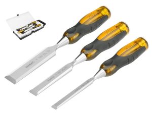 STANLEY DŁUTO FATMAX THRU TANG KPL.3szt. 10, 15, 20mm DREWNIANA SKRZYNKA ...