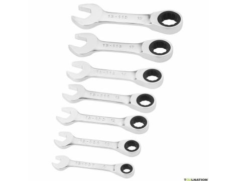 STANLEY KLUCZ PLASKO-OCZKOWY Z GRZECHOTKA KRÓTKICH KPL.  7szt.