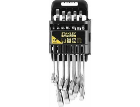 STANLEY KLUCZ PLASKO-OCZKOWY Z GRZECHOTKA Z PRZEŁ. KPL. 12szt.