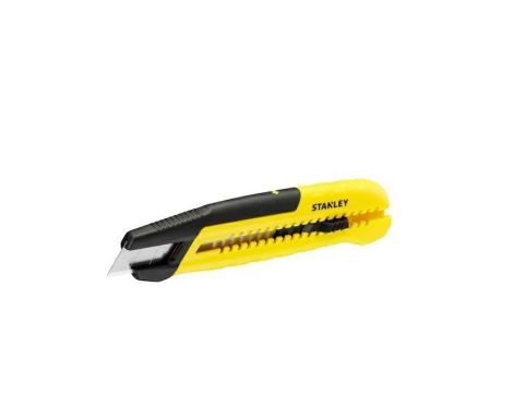 STANLEY NOŻYK 18mm Z SYSTEMEM ODŁAMYWANIA, SUWAK...