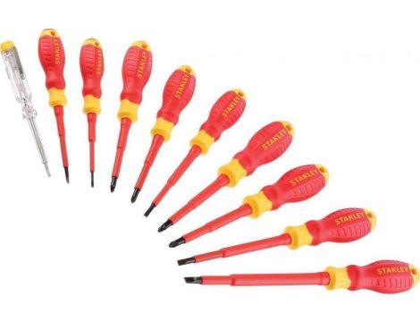 STANLEY WKRĘTAKI 10cz. VDE /PZ2+PH2+SL5+TESTE R/
