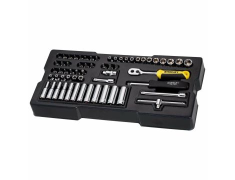 STANLEY ZESTAW KLUCZY  60el. 1/4" TRANSMODULE