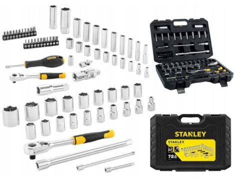 STANLEY ZESTAW KLUCZY  72el.  1/4"-1/2" - 2