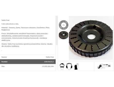 TARPOL FREZ TARNIKOWY 120/18 T-43