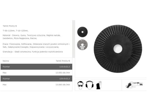 TARPOL TARNIK PROSTY fi 125mm    T-16 GŁADŹ OSTATECZNA