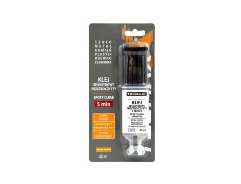 TECMAXX KLEJ EPOKSYDOWY PRZEŹROCZYSTY 5 MINUT - STRZYKAWKA  25ml