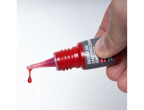 TECMAXX ŚRODEK DO ZABEZPIECZANIA GWINTÓW CZERWONY - TRWAŁY  6ml - 2